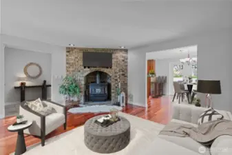 Brink Surround Wood Burning Fireplace to keep you cozy on those cold winter nights