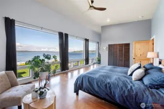 . . . plenty of view and storage.