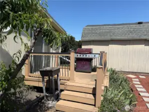 Private deck off of the primary bedroom