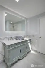 Upstairs bathroom vanity