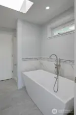 Upstairs soaking tub