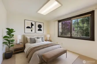 Virtually Staged 3rd Bedroom