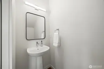 Powder room on the main level