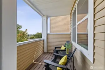 Deck off the living room