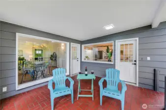 The large, covered deck provide year around outdoor living. It is a fantastic retreat anytime of the year.