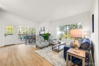 Entering the home is so inviting, I promise you are going love it. The large picture windows let the beautiful views pour in.