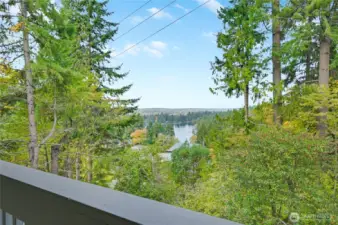 The view is much more impressive than the picture, the clouds are blocking the beautiful Olympic Mountain views.