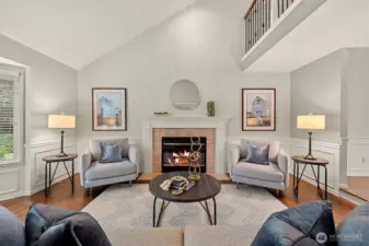 Vaulted ceilings bring in the natural light!