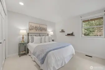 One of 4 bedrooms upstairs including the Primary suite