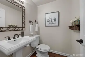 Power room has been wonderfully remodeled