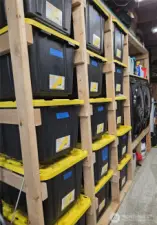 Custom garage storage for your costco bins.