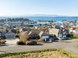 View from the parcel taken by drone - to show possible view if build a 2-story