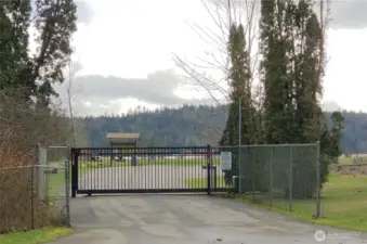 Just down the road, this gated entry leads to a private waterfront park reserved exclusively for Beard’s Cove residents.