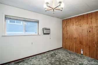 Guest bedroom is oversized.