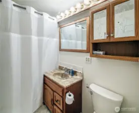 Full bathroom in main home.