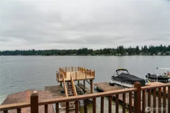 Full wrap around deck for entertaining or grilling. Incredible views.