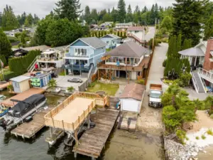 Arial view of the property.