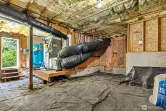 Mechanical Room & Extra Large Crawl Space Area