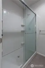 Shower in the primary bath