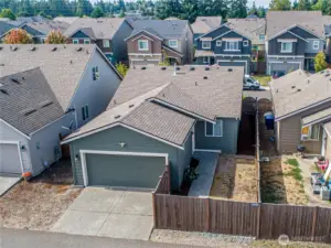 Arial view from the rear