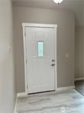 Front door.