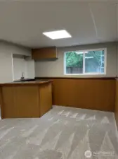 Downstairs is plumbed for 2nd kitchen.