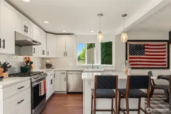 Breakfast bar.