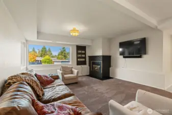Lower level family room.