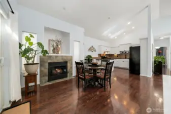 Dining Area - Fireplace