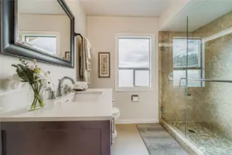 Nicely updated second floor Bath.