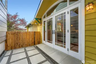 Private patio off kitchen - gather, grill, enjoy the sunshine!
