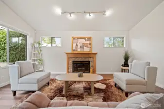 Second Wood Burning Fireplace