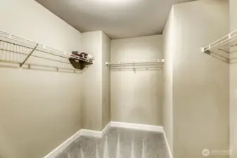Primary walk-in closet