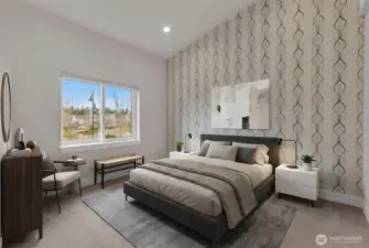 (Virtually Staged) Bedroom 2