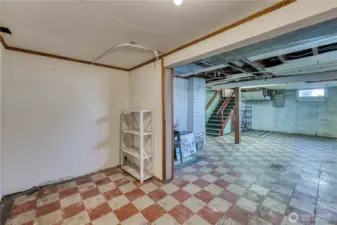 So much potential in the basement.  Total of 938 sq ft...finish this space and add instant equity.  This part is partially finished.