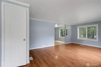 front entry to living room