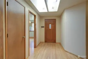 Entryway with skylight