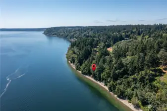 Spectacular Area View towards Point Defiance and entrance to Gig Harbor around the corner to the right