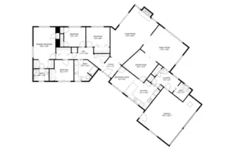 Well laid out floorplan with bedrooms as a separate wing from other living areas.