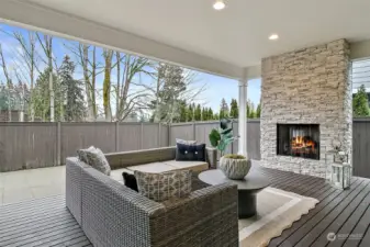 Enjoy the outdoor room w/ an upgraded stacked stone gas