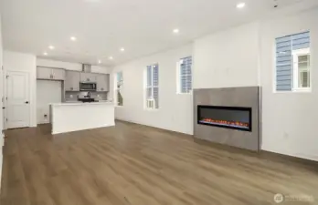 Gathering room from entry