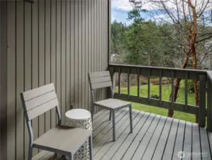 Small deck off bedroom