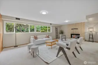 Spacious Lower Rec Room