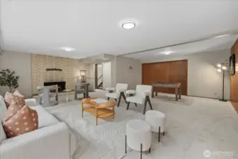 Spacious Lower Rec Room