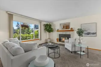 Large windows let in an abundance of morning light for this east facing Home.