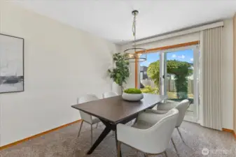 Window treatments and newer windows & Slider makes this a possible turn key home.