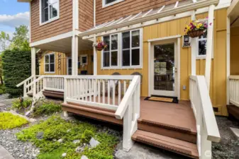 Front entrance to condo