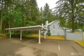 Carport parking and guests parking