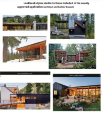 Lookbook photos from the approved home styles from our development submittal