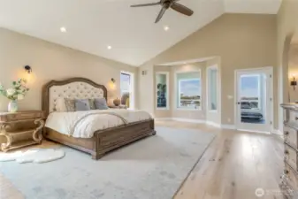 Primary En-suite with adjacent Workout  Room & Pool